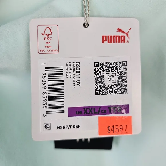 PUMA Golf Pwrshape Solid Skirt Skort NWT - Picture 5 of 15